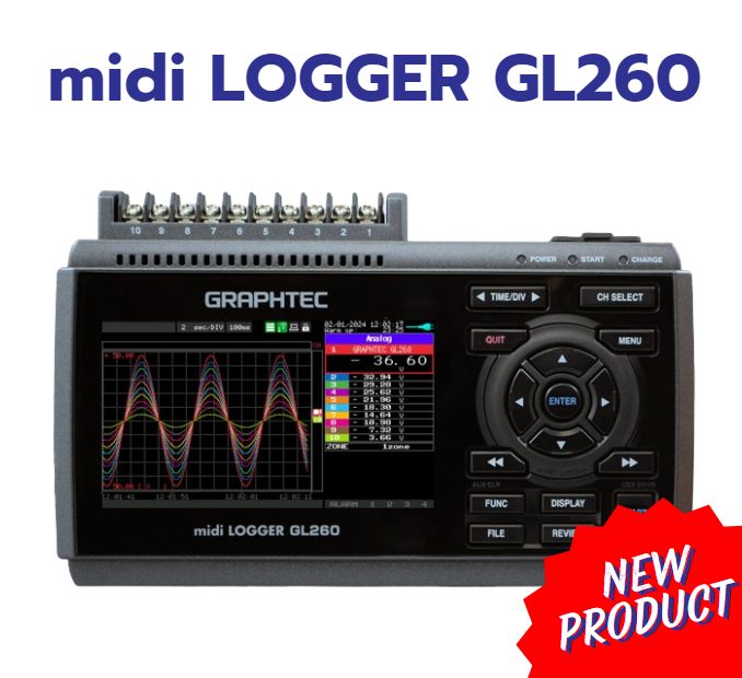 Graphtec GL260 data logger